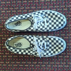 Vans Authentics Black And White Checkered Sneakers
